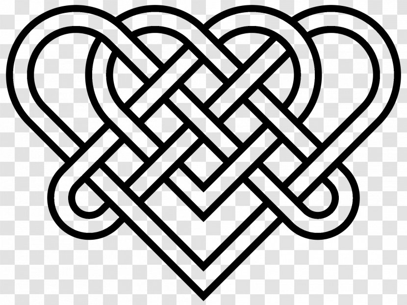 Celtic Knot Heart Endless Clip Art - Tree Transparent PNG