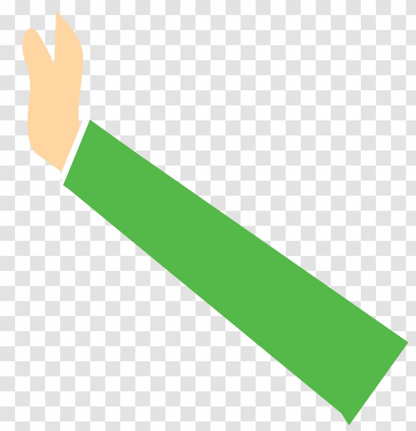 Green Hand Finger Color Light - Righthanded Transparent PNG