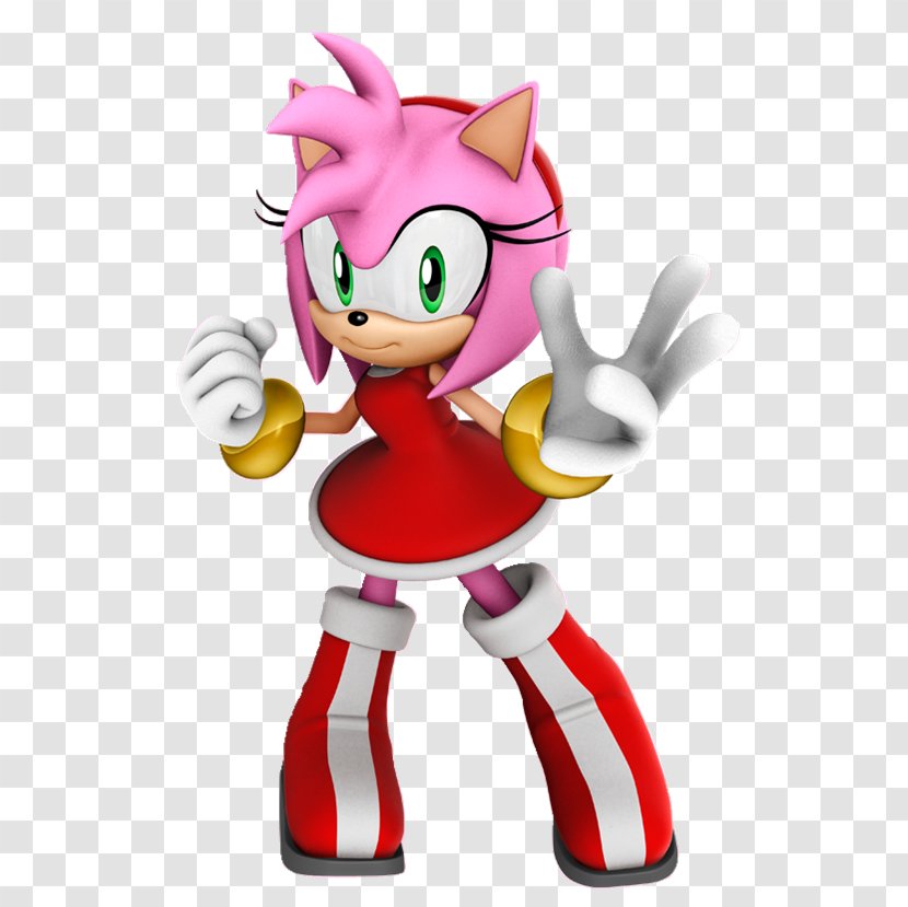Amy Rose Sonic The Hedgehog Knuckles Echidna Shadow Advance - Art - Long Hair Transparent PNG