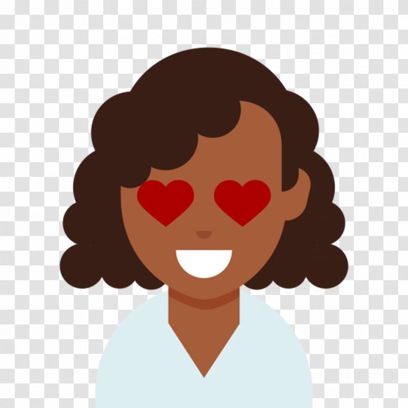 Black Hair Hairstyle Emoji Afro-textured - Cartoon - IDEA Transparent PNG