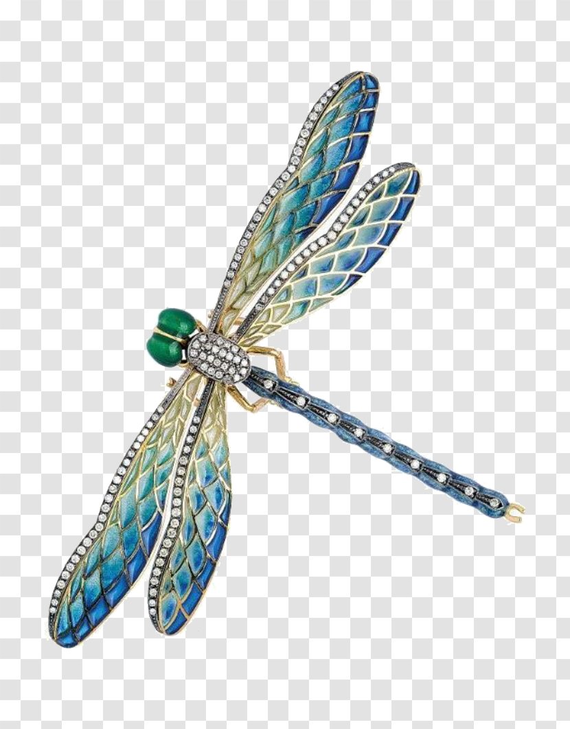 Vitreous Enamel Earring Brooch Jewellery Plique-xe0-jour - Dragonflies And Damseflies - Crystal Dragonfly Transparent PNG