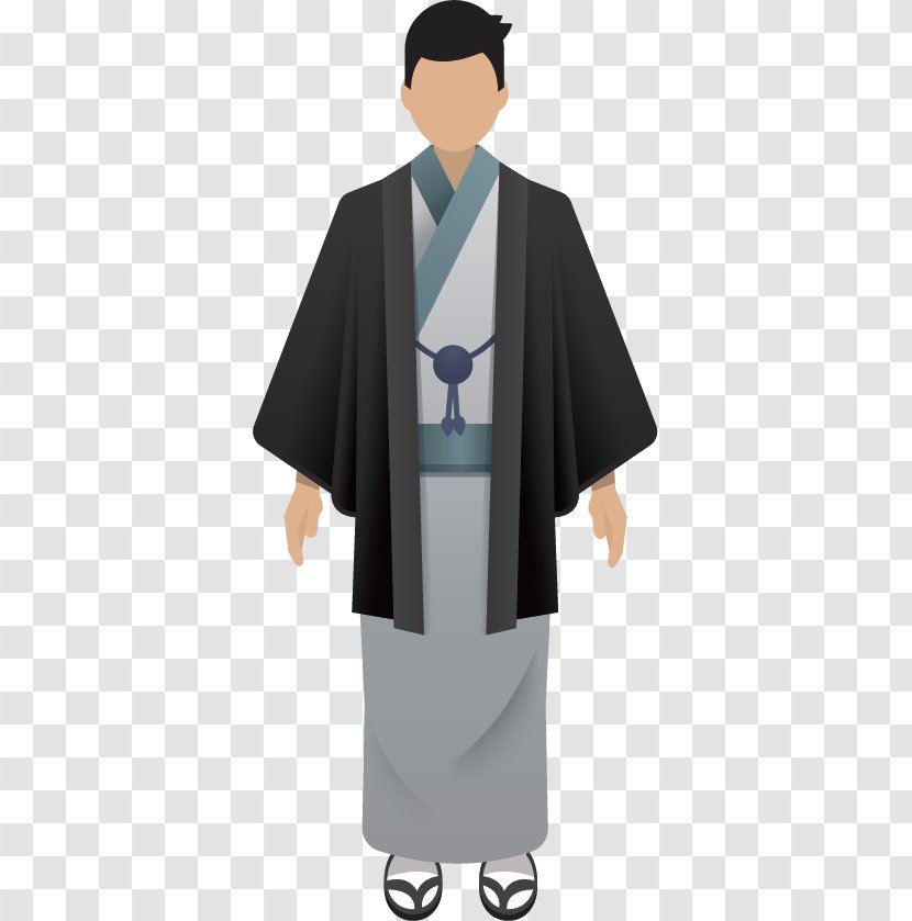 Intex Osaka Illustration - Suit - Traditional Japanese Clothing Transparent PNG