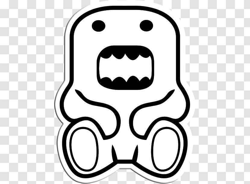 Domo Sticker Decal Color Drawing - Smile Transparent PNG