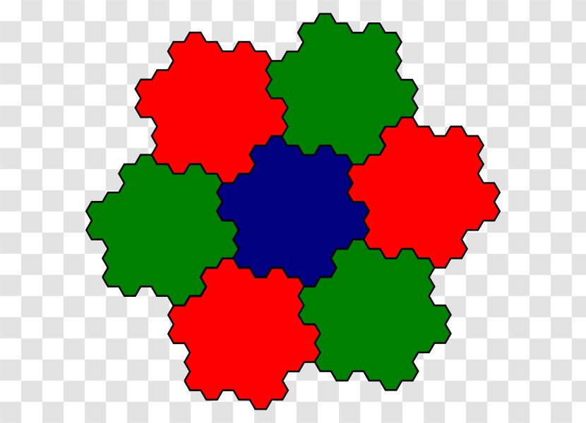 Gosper Curve Tessellation Space-filling Fractal - Tree - Plane Transparent PNG