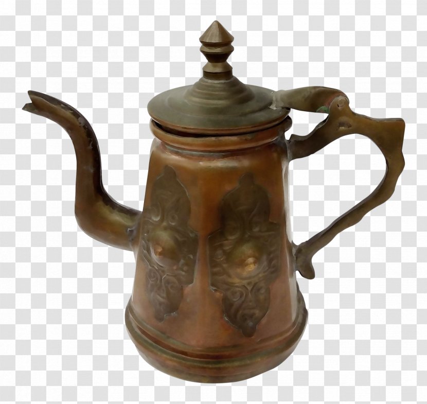 Kettle Teapot Lid Metal Antique - Brass Tableware Transparent PNG