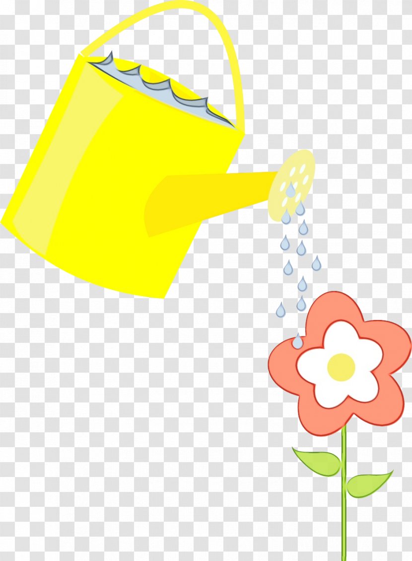 Watercolor Flower Background - Bucket - Yellow Transparent PNG