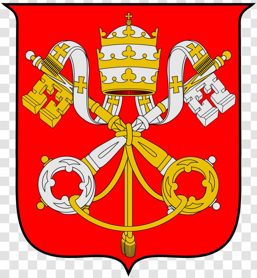 Coats Of Arms The Holy See And Vatican City Coat Wappen Des Heiligen Stuhls Flag - Area Transparent PNG