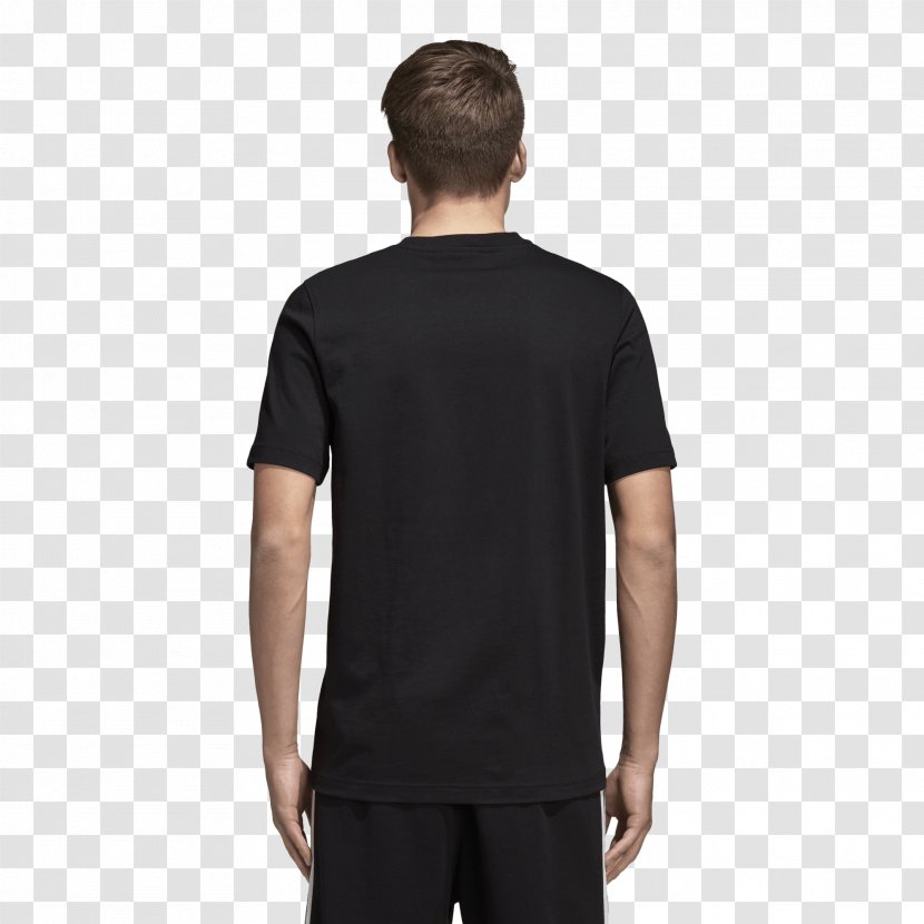 T-shirt Adidas Originals Trefoil Clothing - Black - Model Transparent PNG