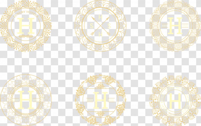 Yellow Pattern - Golden Palace Retro Texture Transparent PNG