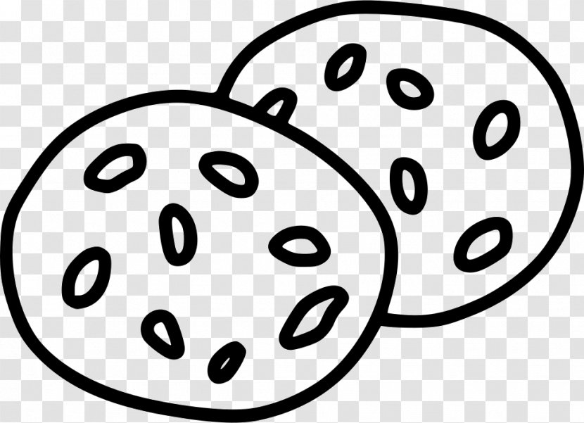 Chocolate Chip Cookie Drawing Coloring Book Biscuits - Black And White - Biscuit Transparent PNG