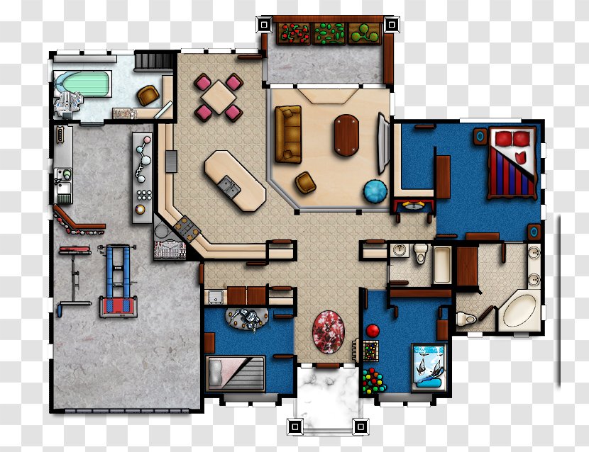 Shadowrun Map House Floor Plan Game - Property Transparent PNG