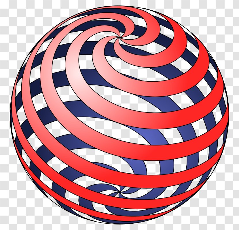 Spiral Sphere Ball Clip Art - Pixel Transparent PNG