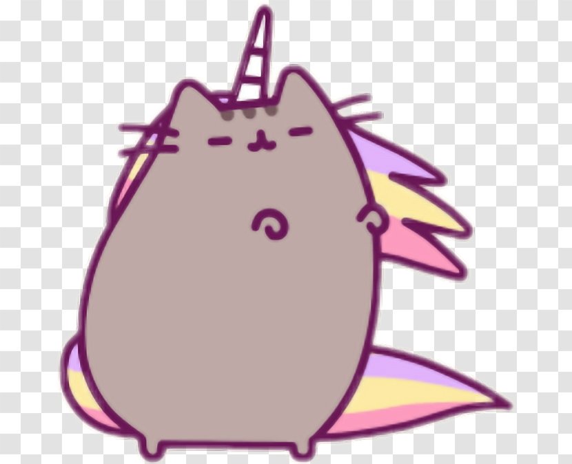 Pusheen Cat Unicorn Kitten - Cartoon Transparent PNG