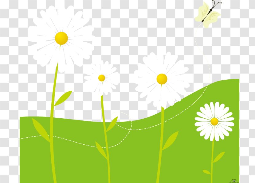 Green - Wildflower - Flowers And Grass Transparent PNG
