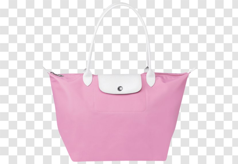 Tote Bag Longchamp Pliage Handbag - Pink Transparent PNG