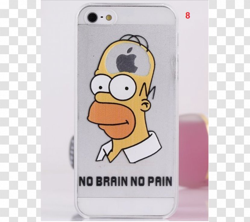 IPhone 4S 5 Homer Simpson 6 Apple 8 Plus - Telephony Transparent PNG