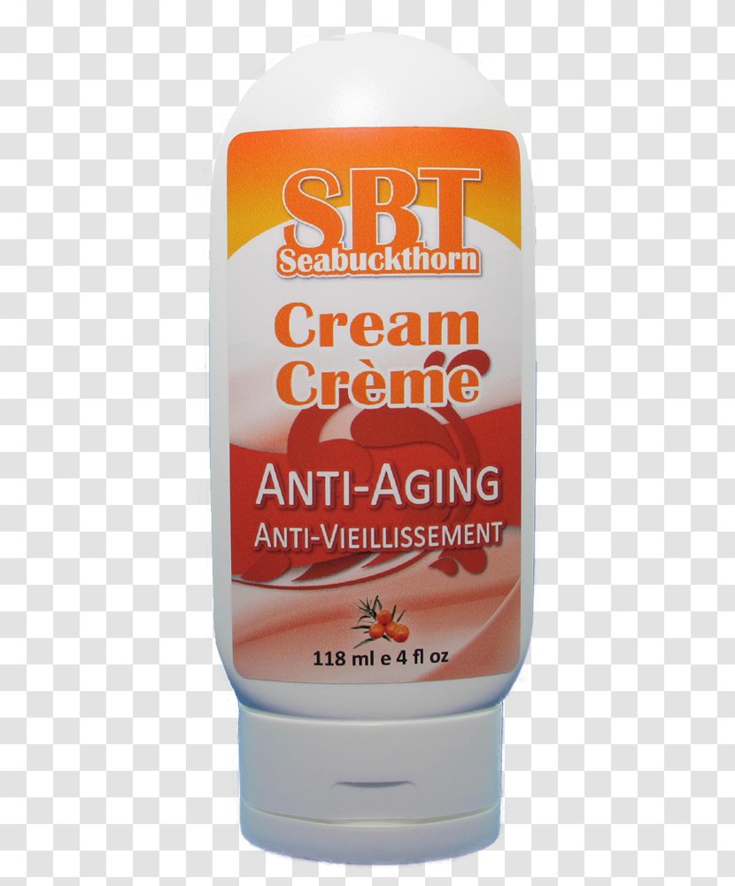 Anti-aging Cream Lotion Sunscreen Skin Care - Antioxidant - Seabuckthorn Transparent PNG
