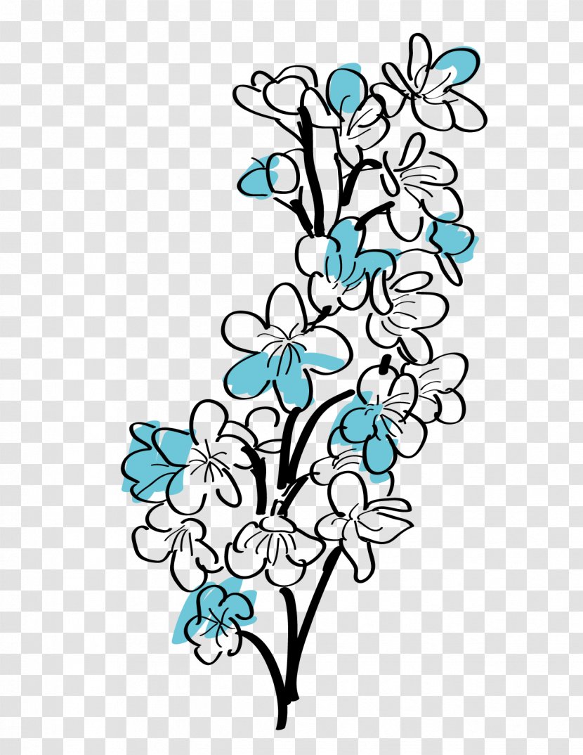 Floral Design Flower Graphic Illustration - Drawing Transparent PNG