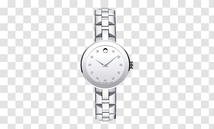 Watch Movado Sapphire Jewellery Chronograph - Silver - Series Quartz Female Transparent PNG