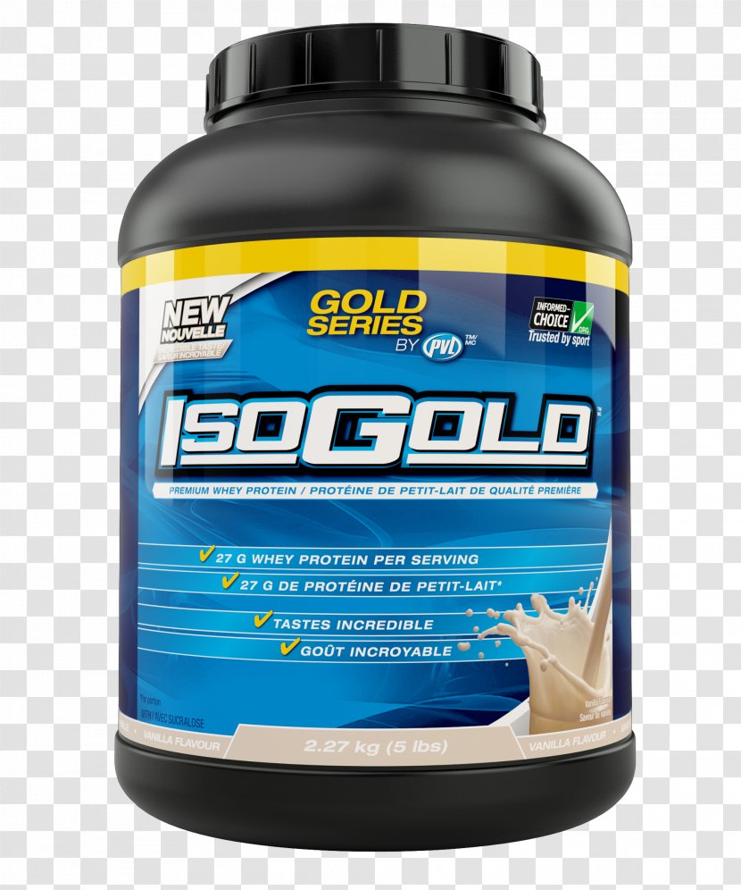 Dietary Supplement Whey Protein Isolate - Gold Transparent PNG