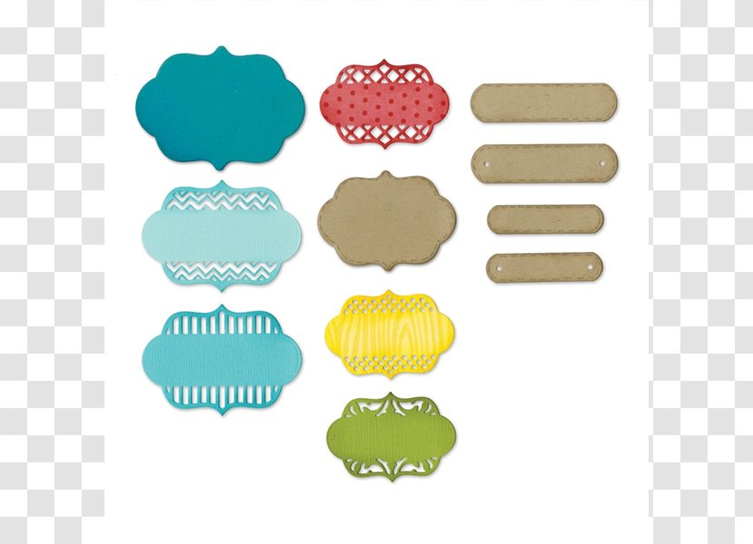 Sizzix Paper Label Blister Pack Adhesive - Ornate Labels Transparent PNG