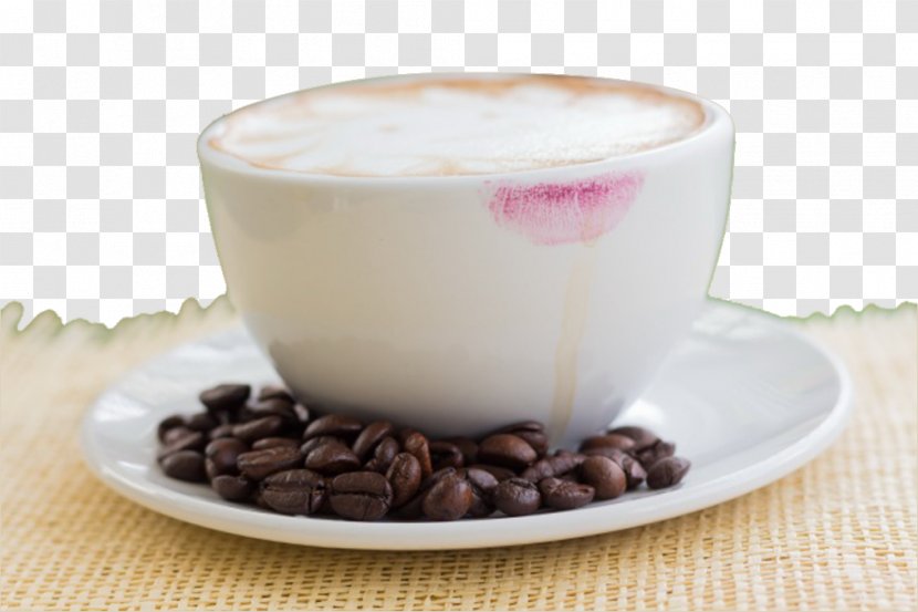 Cappuccino Coffee Espresso Latte Milk - Hot Chocolate - Beans And Transparent PNG