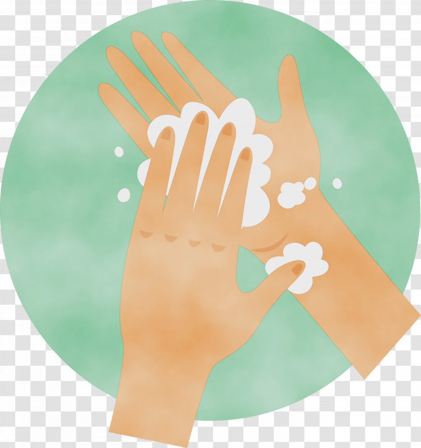 Medical Glove Hand Model Glove Teal Hand Transparent PNG