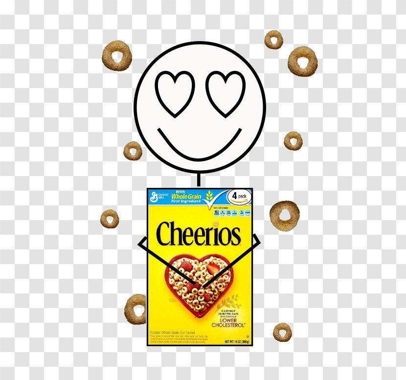General Mills Cheerios Cereal Breakfast Smiley Oat - Grain Transparent PNG