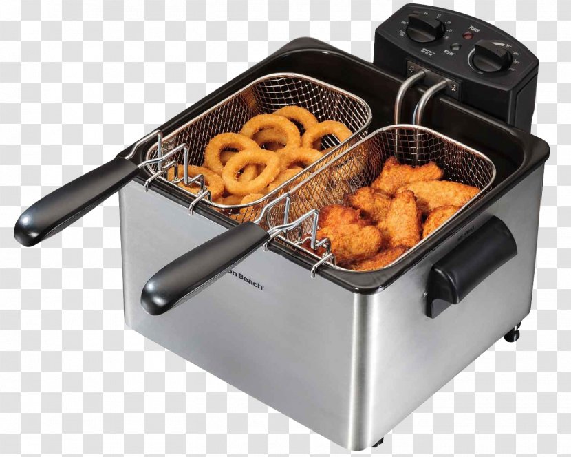 Deep Fryer Hamilton Beach Brands Food Small Appliance Cooking - Contact Grill - Electric Transparent PNG
