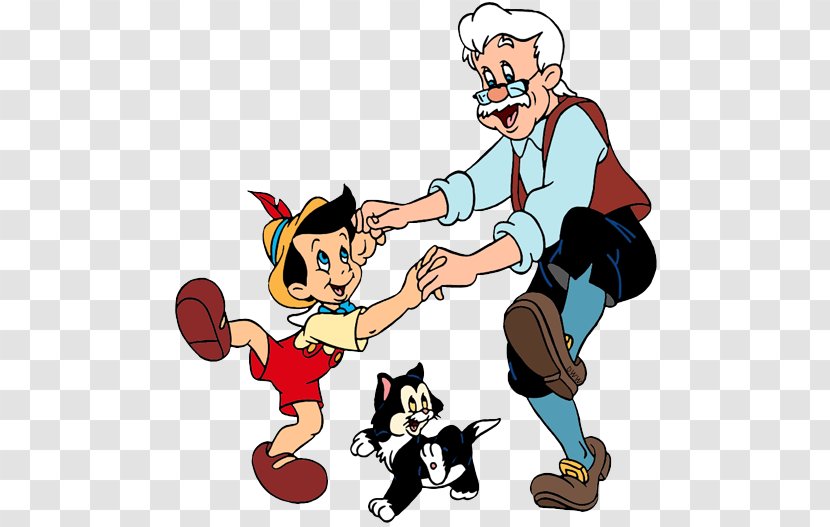 Clip Art Geppetto Pinocchio Figaro Jiminy Cricket - Film - Cleo Transparent PNG