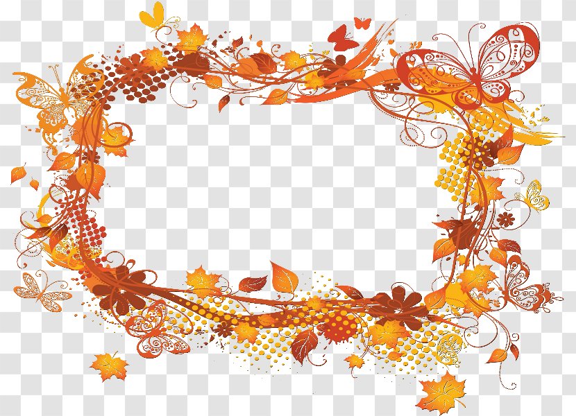 Picture Frames Autumn Desktop Wallpaper Clip Art Transparent PNG
