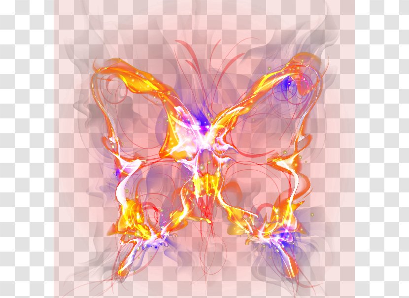 Butterfly Petal Computer Wallpaper - Colorful Transparent PNG