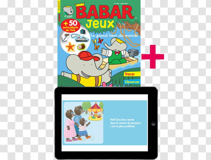 Babar The Elephant Magazine Subscription Histoires De Héros Character - Games Transparent PNG