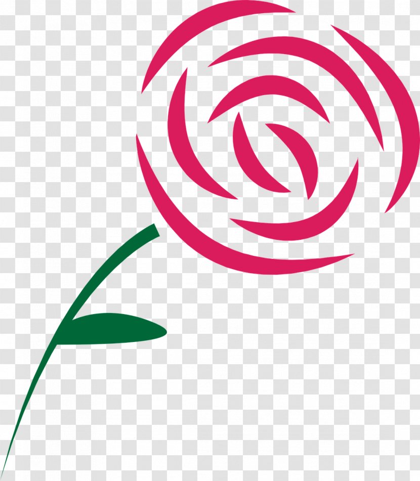 Rose Drawing - Stencil - Vector Transparent PNG