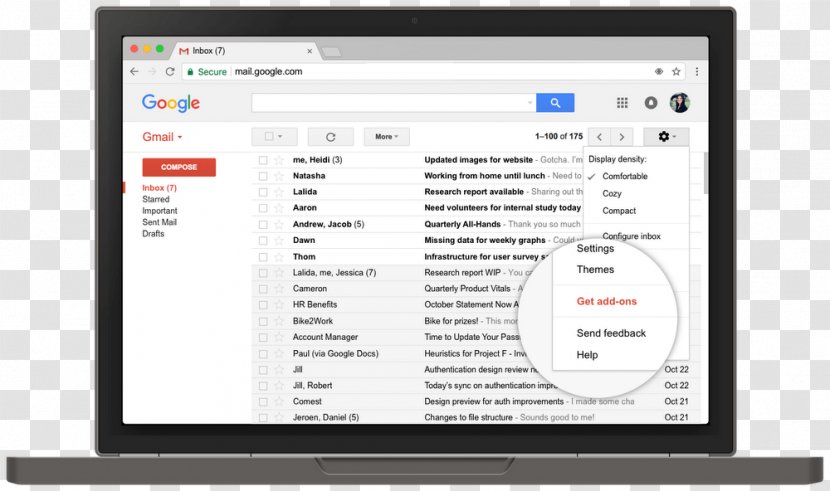 Inbox By Gmail G Suite Email - Software Transparent PNG
