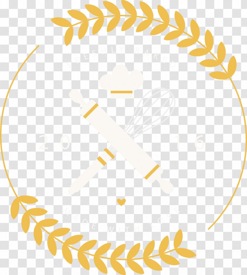 Structure Yellow Area Pattern - Film - Cartoon Baking Props And Wheat LOGO Transparent PNG