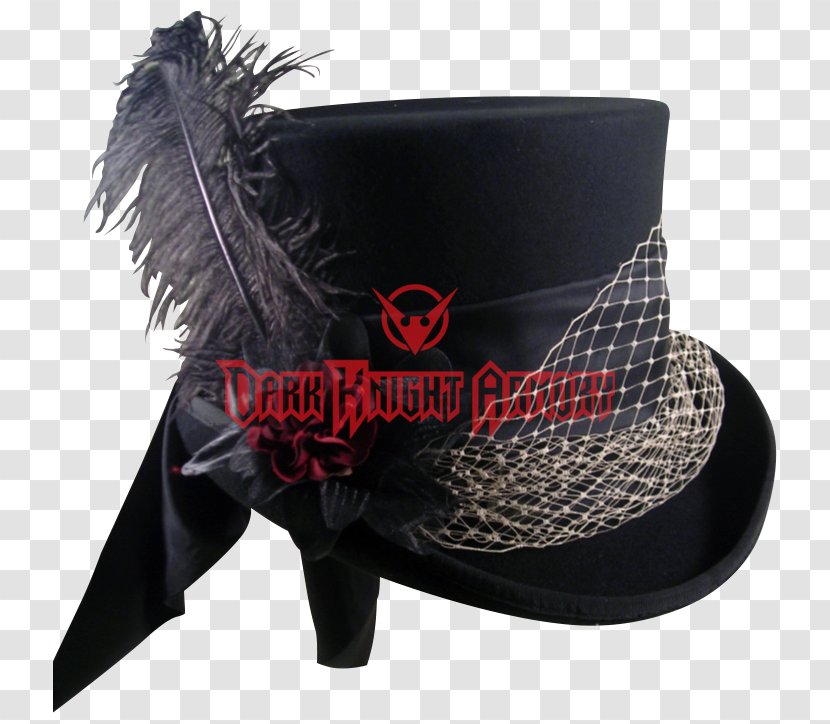 Mad Hatter Top Hat Party Costume - Cap Transparent PNG