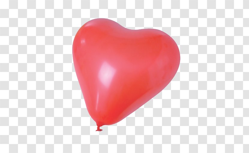 Toy Balloon Red Heart Gas - Color Transparent PNG