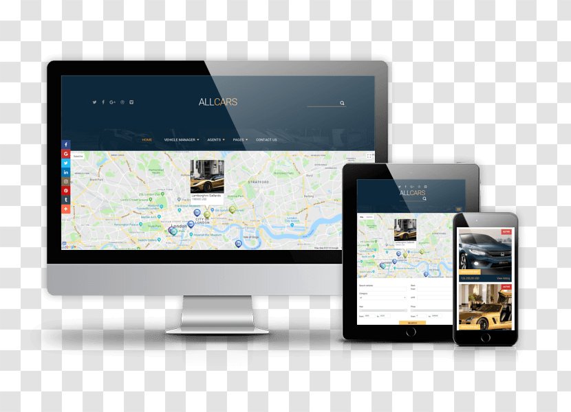Responsive Web Design Template System Joomla Car - Technology Transparent PNG