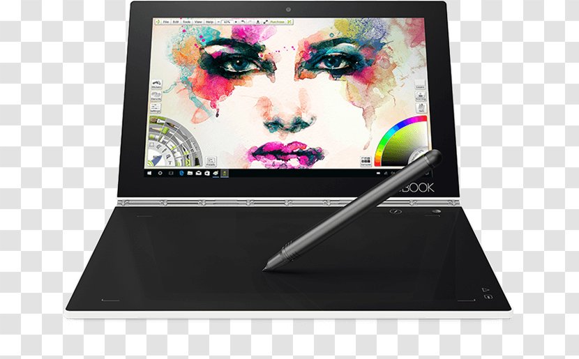 Laptop Computer Keyboard Lenovo Yoga Book 2-in-1 PC - 2in1 Pc - Halo Pictures Free Download Transparent PNG