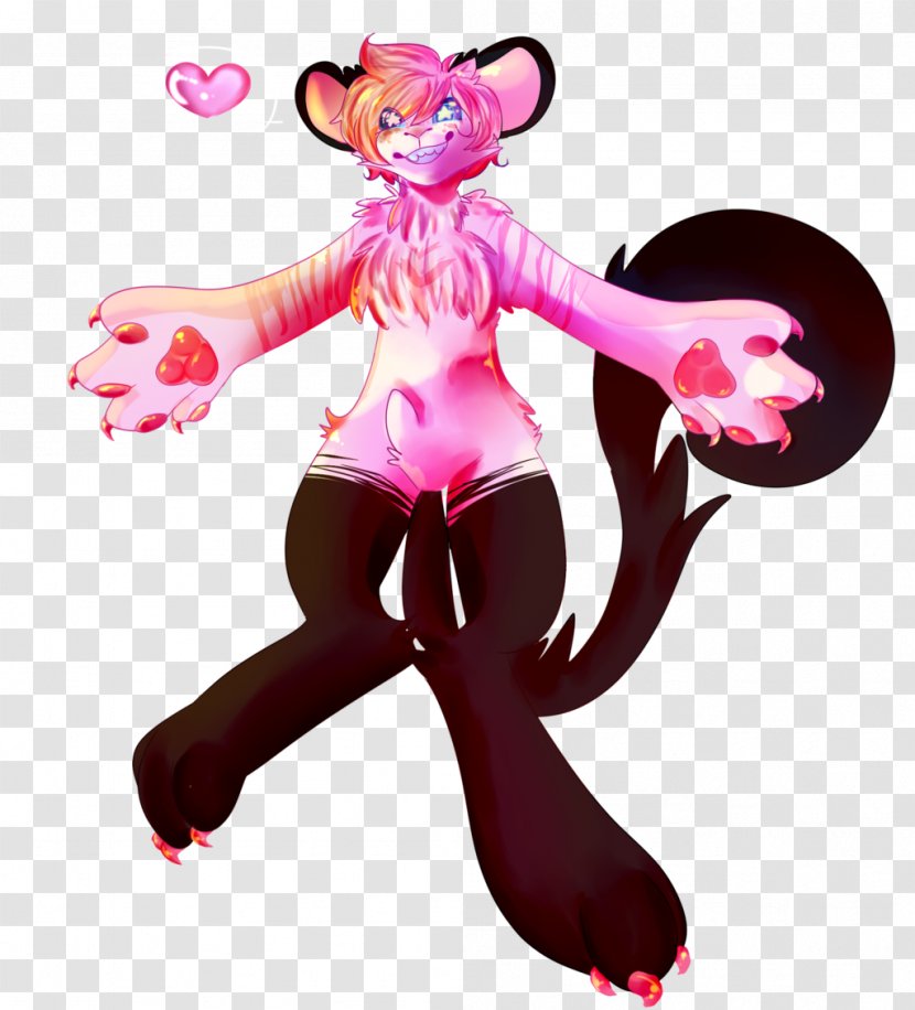 Figurine Pink M Character - Fictional - Colorful Shading Transparent PNG