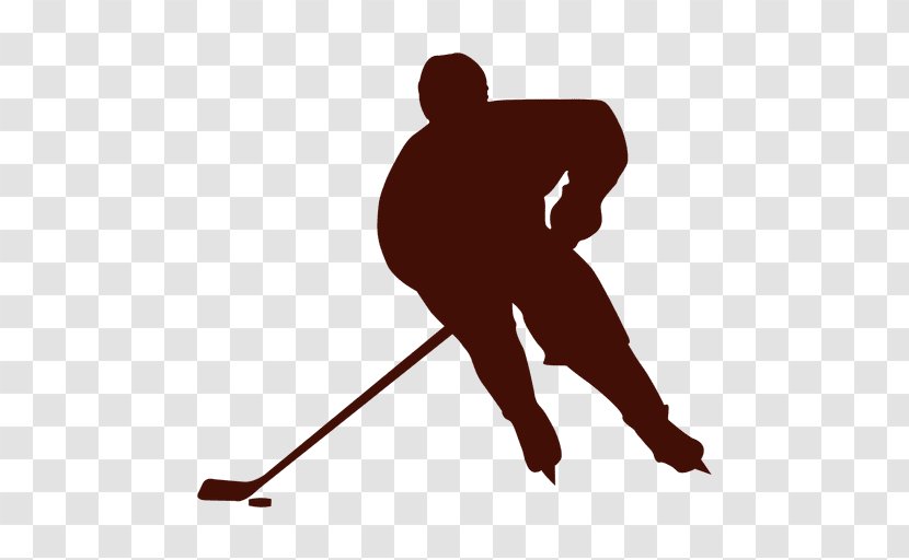 Ice Hockey Field Skating Sport - Silhouette Transparent PNG