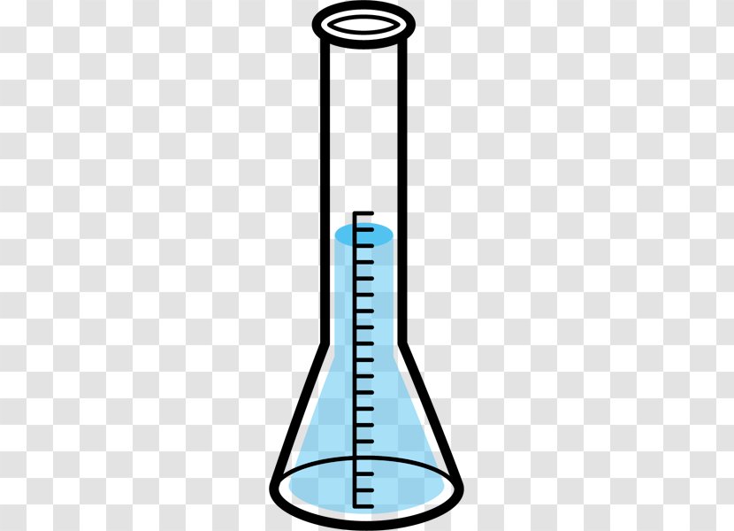 Laboratory Flasks School Experiment Erlenmeyer Flask Monochrome Painting - Cylinder Transparent PNG