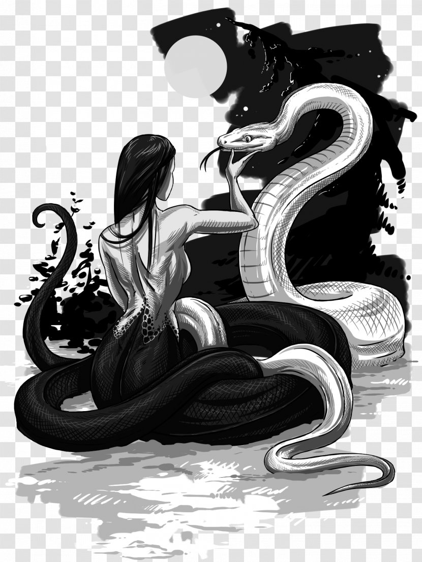 Art Drawing Dance - Black And White - The Snake Free Download Transparent PNG