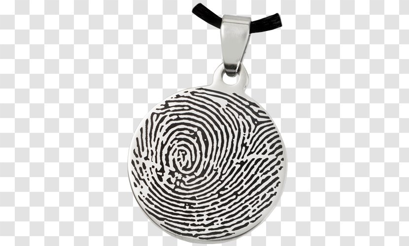 Charms & Pendants Fingerprint Stainless Steel Silver - Footprint Transparent PNG