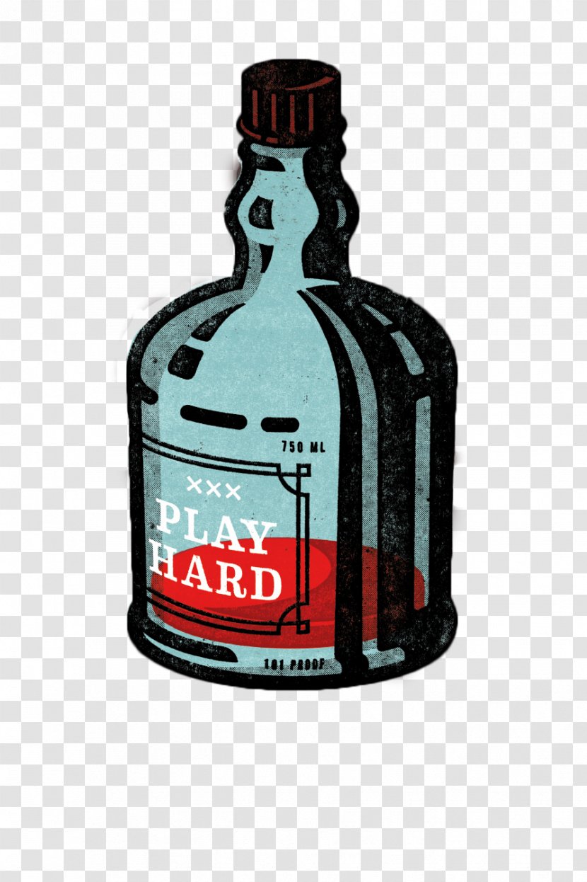 Chicago Poster Illustration - Liquid - Cartoon Bottle Transparent PNG
