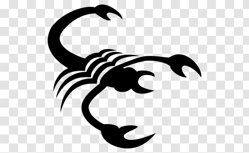 Scorpio Symbol Astrological Sign Astrology Icon - Monochrome - Zodiac Pic Transparent PNG