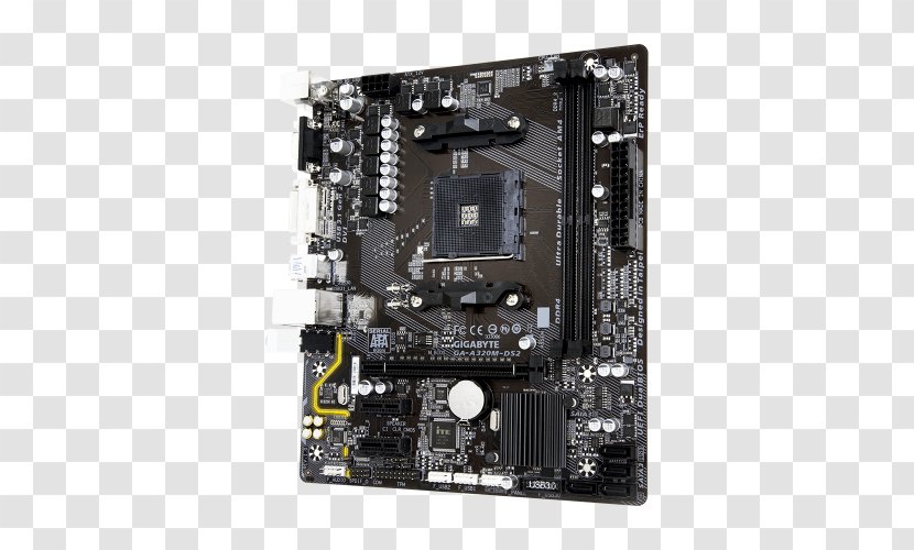 Socket AM4 Motherboard MicroATX CPU - Computer Component - Microatx Transparent PNG