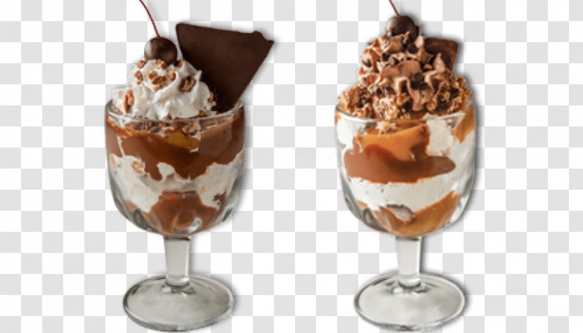 Sundae Ice Cream Fudge Chocolate - Frozen Dessert Transparent PNG