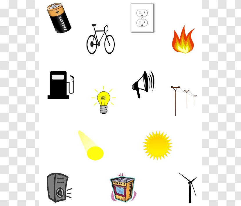 Energy Transformation Mechanical Clip Art - Electricity - Forms Cliparts Transparent PNG